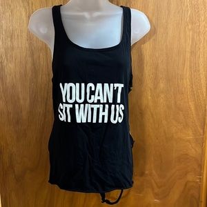 Black Open Back Racerback Tank Sexy M No Flaws